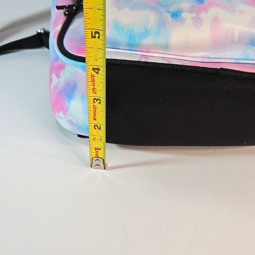 NWT Tie-Dye Backpack Pink Blue Zippers - Picture 9 of 11